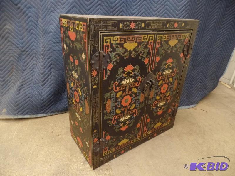 Painted Asian Style Cabinet