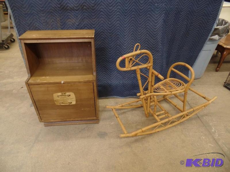 Nightstand and Rocking Horse