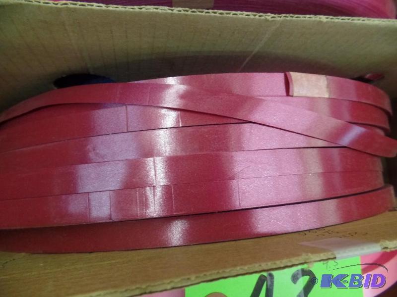 6.5 Rolls of Burgundy Ribbon (1000 Yd. each)