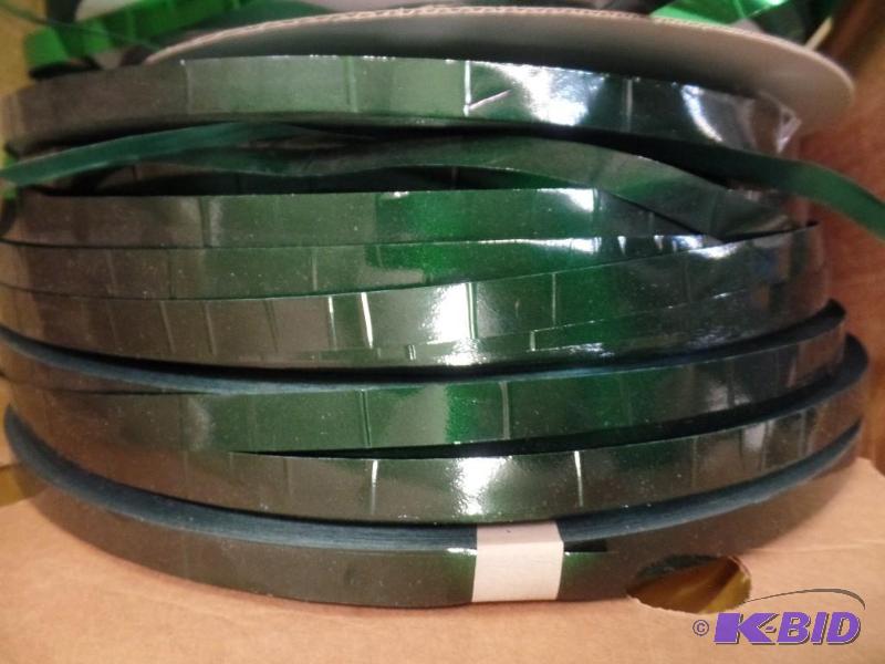12 Rolls of Forest Green Ribbon (1000 Yd. each)