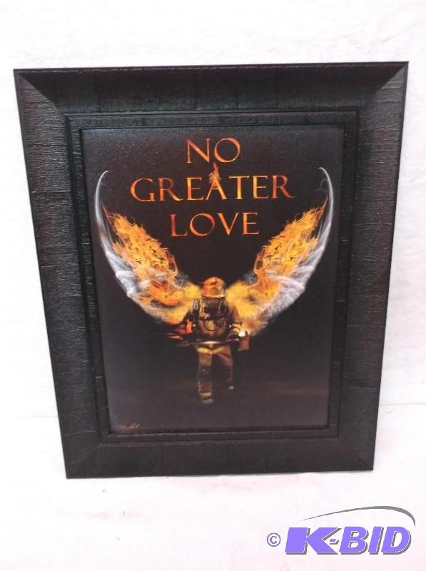 No Greater Love framed print measuring 16 12...