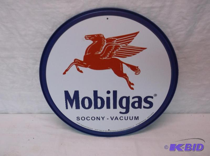 Collectable Mobile Gas sign measuring 11 34&...