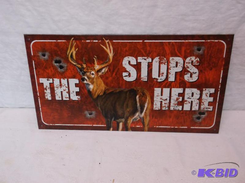 Collectable The Buck Stops Here sign measurin...