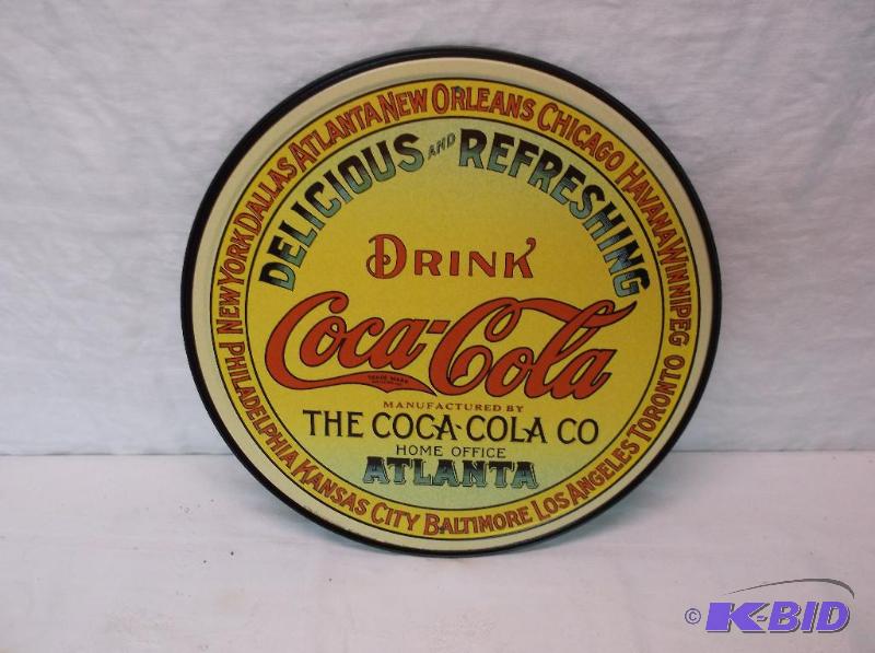 Collectable Coca-Cola sign measuring 11 34&q...