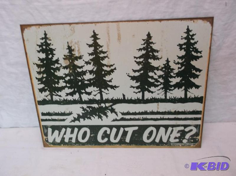 Collectable Who Cut One sign measuring 16&quo...