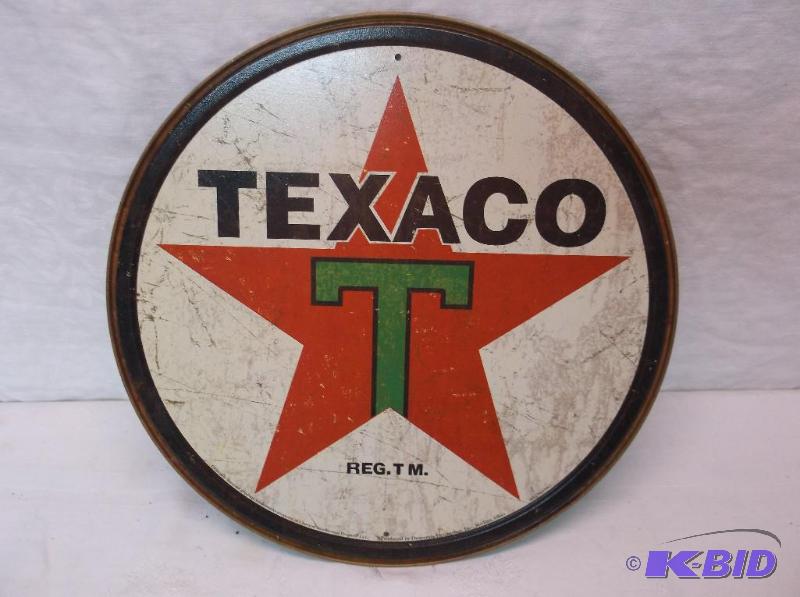 Collectable Texaco sign measuring 11 34&quot...