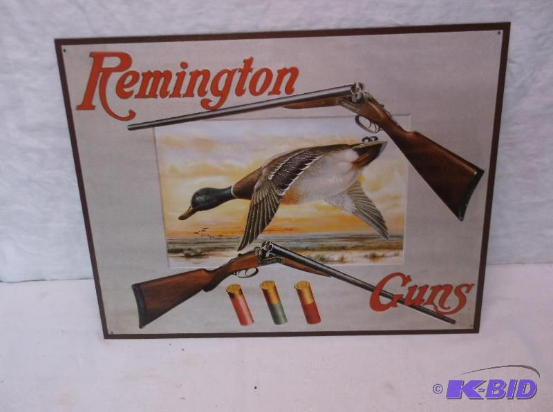 Collectable Remington Guns sign measuring 16&...