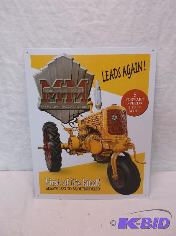 Collectable Moline Tractor sign measuring 12 ...