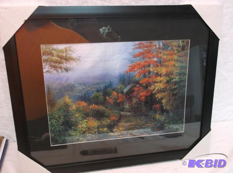 Beautiful framed scenery print measuring 21 1...