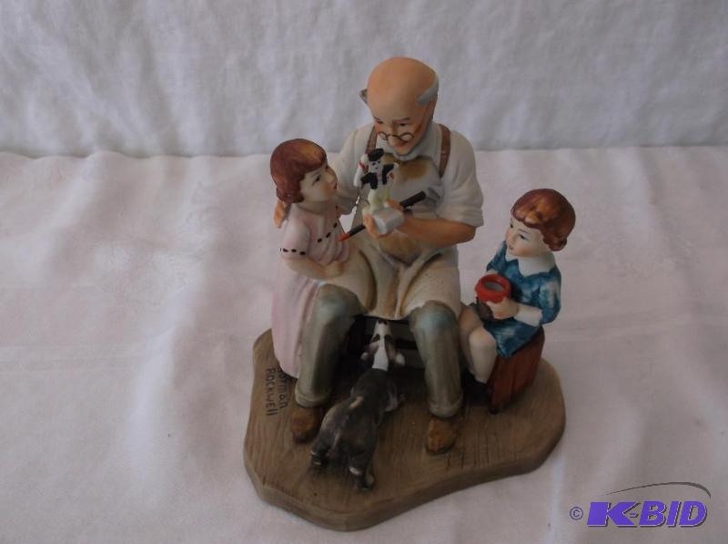 Collectable porcelain Norman Rockwell &quotT...