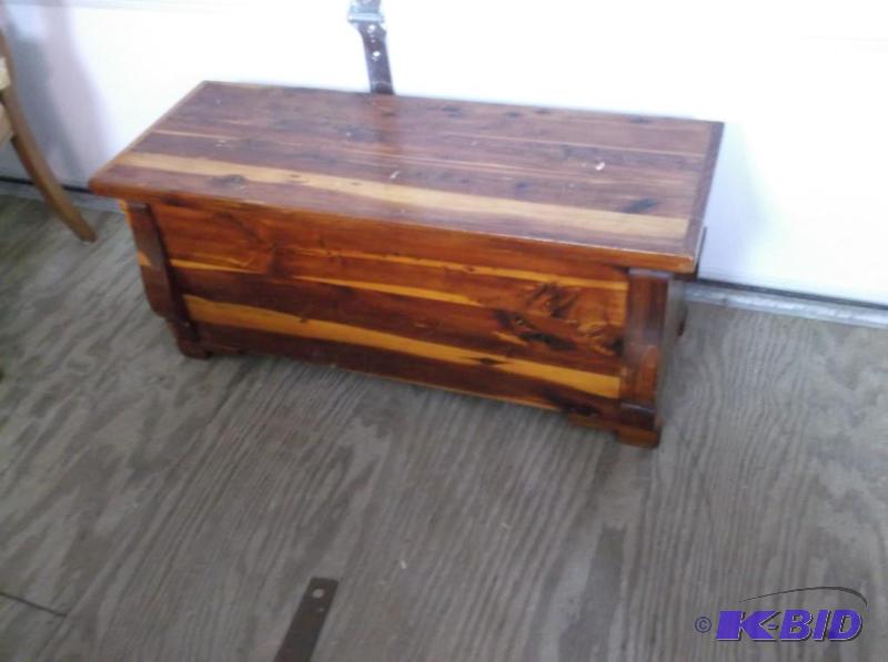 Beautiful hand crafted cedar chest measuring ...