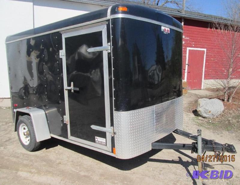 lot 1 image: Cargo Pro 10 foot enclosed trailer, nice and ...