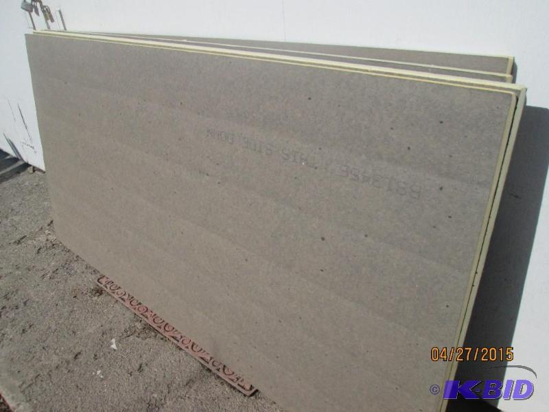 lot 10 image: Lot of 4&nbsp4 x 8 sheets, 2 inch thick poly...