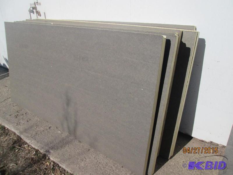 lot 3 image: Lot of 10 4 x 8 sheets, 2 inch thick poly-iso...