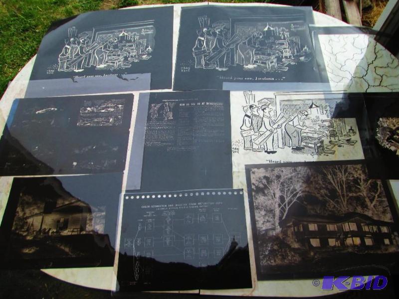 lot 120 image: Lot of assorted plastic lithograph sheets for...