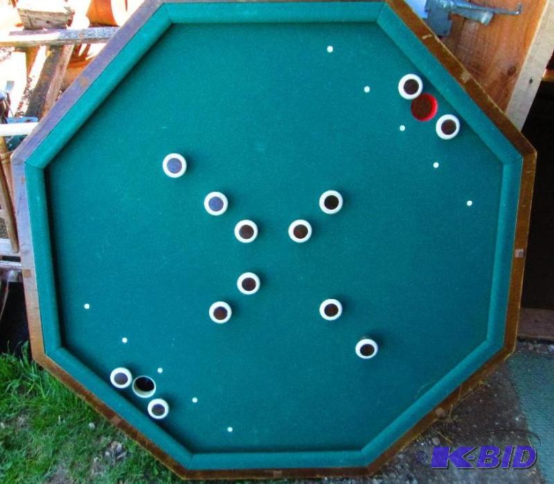 lot 13 image: Bumper Pool table top, top only, no legs 50 i...