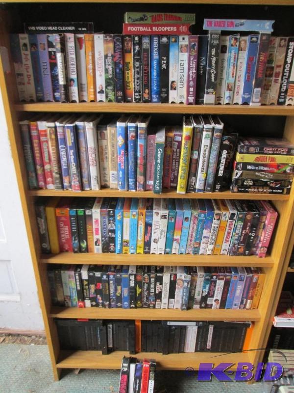 lot 163 image: Large lot of assorted VHS moveis. Movies only...