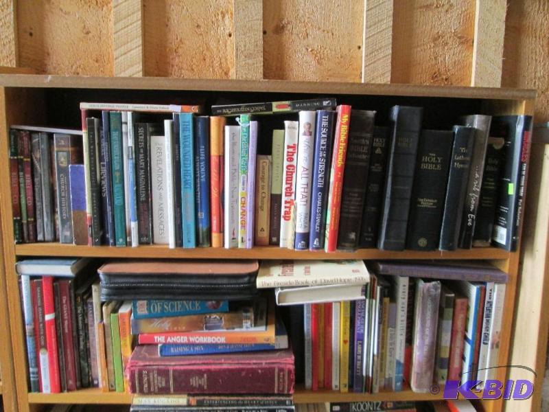 lot 169 image: Lot of religious books, books only, shelf NOT...