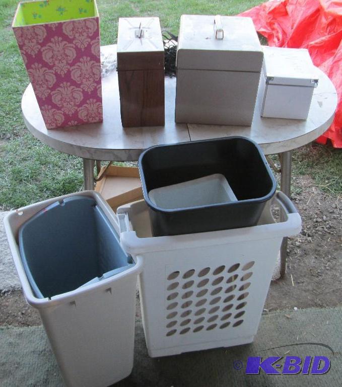 lot 188 image: Lot of baskets, boxes and containers...