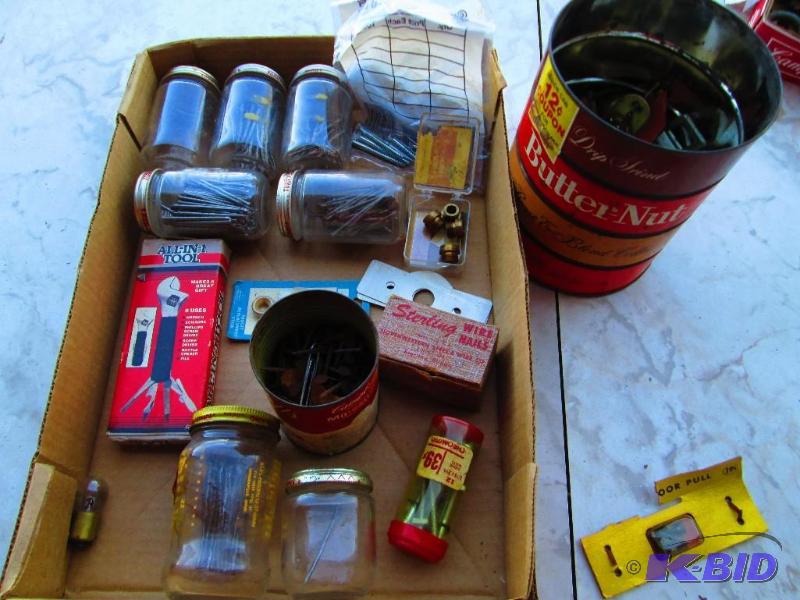 lot 41 image: Lot of assorted hardwarenails and more...