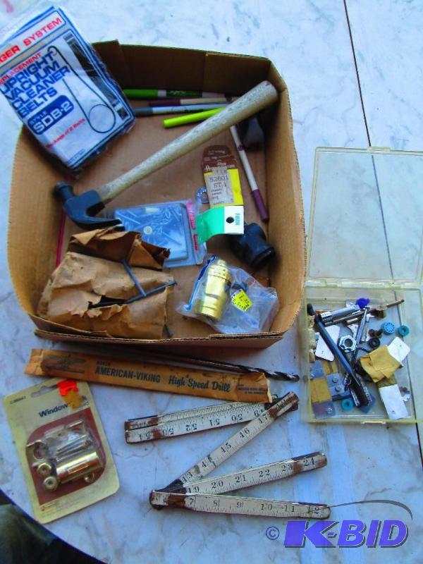 lot 46 image: Lot of assorted tools and hardware, gear shif...