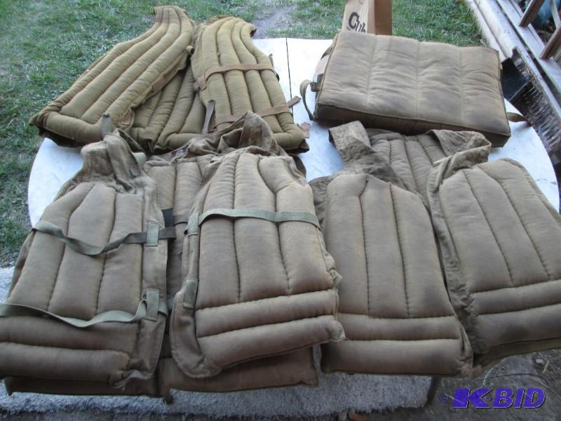 lot 60 image: Lot of vintage life vests, Montgomery Ward an...