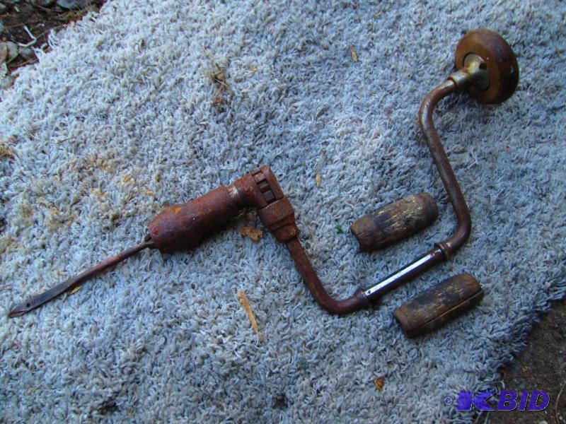 lot 8 image: Hand drill with bit...