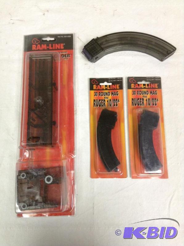 Lot of Ram line .22 Autoloader, 3-30 round mags and a Eagle 2230 mag