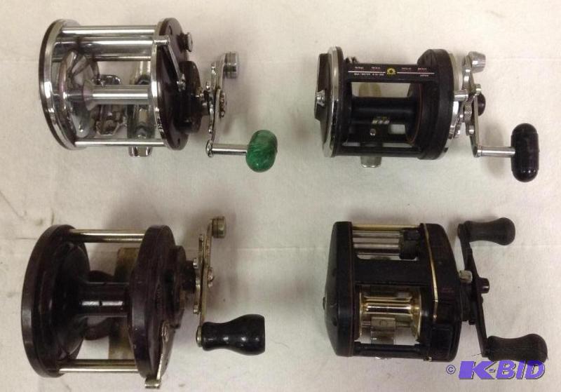 Lot of four fishing reels Daiwa, Quantum, Penn, Penn Peer