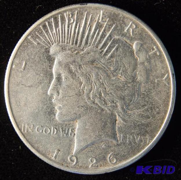 1926 S PEACE SILVER DOLLAR XF DETAILS