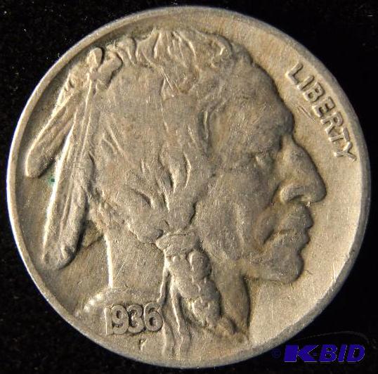 1936 BUFFALO NICKEL CHOICE VF