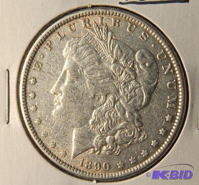 1890 MORGAN SILVER DOLLAR XF