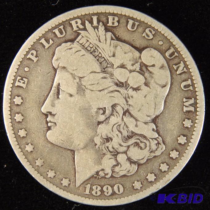 1890-O MORGAN SILVER DOLLAR