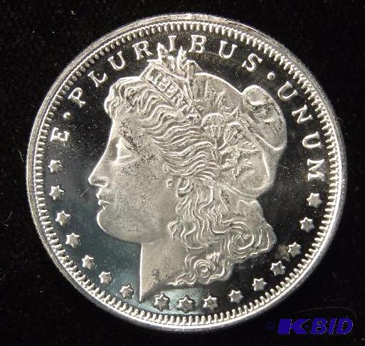 12 TROY Oz. .999 FINE SILVER ROUND MORGAN DOLLAR DESIGN