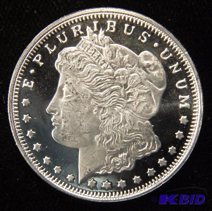 12 TROY Oz. .999 FINE SILVER ROUND MORGAN DOLLAR DESIGN