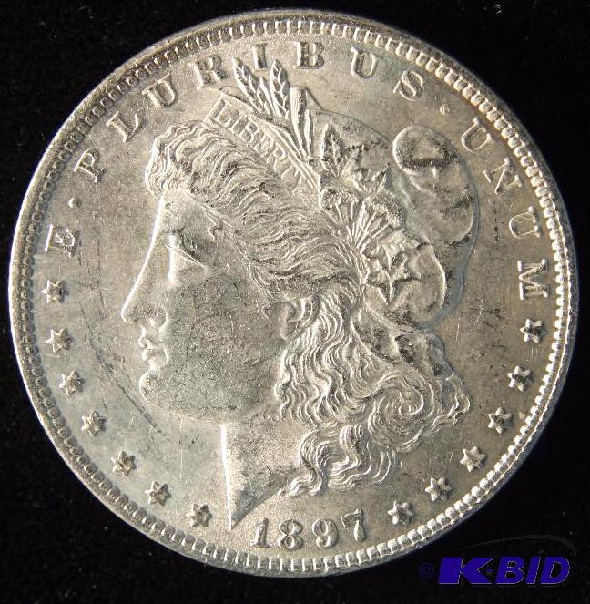 1897 MORGAN SILVER DOLLAR BU UNC