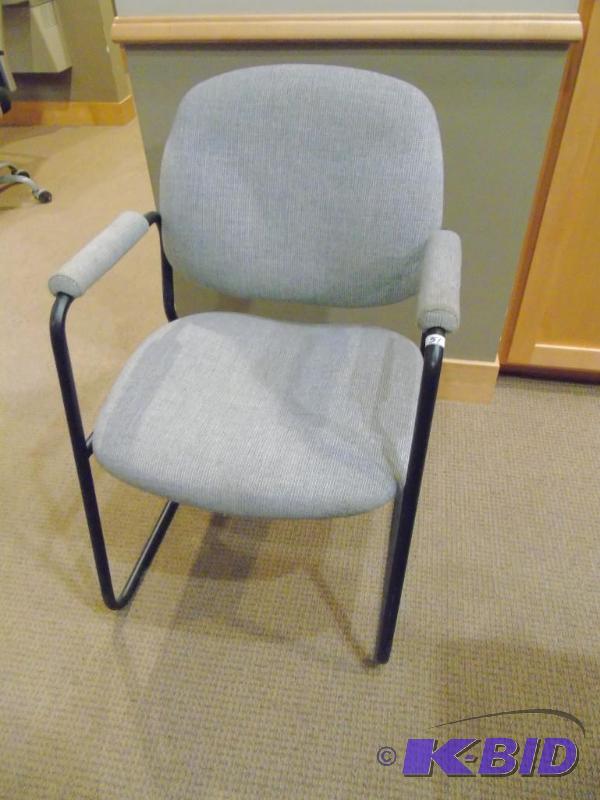 lot 51 image: Gray ReceptionClient Chair