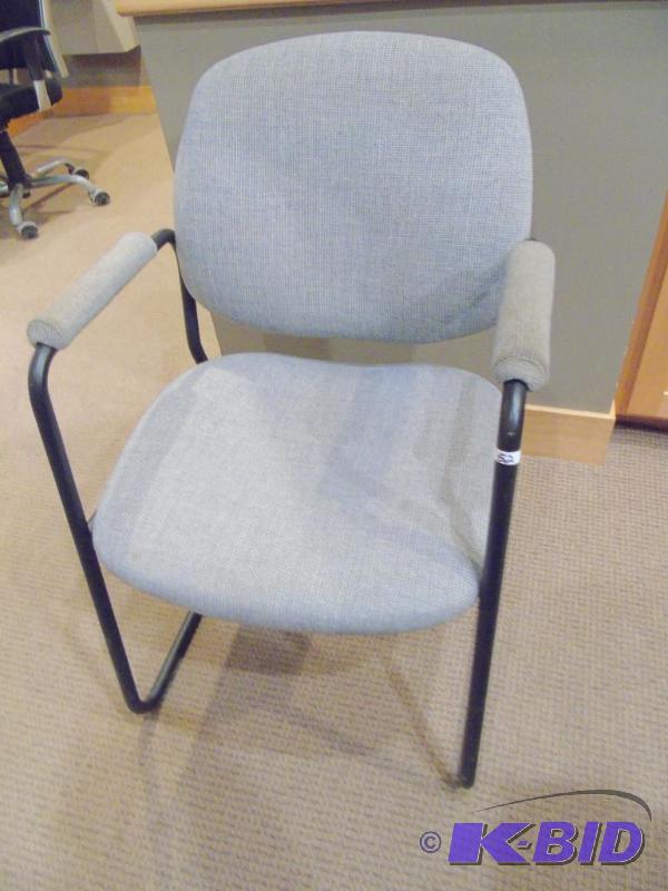 lot 52 image: Gray ReceptionClient Chair