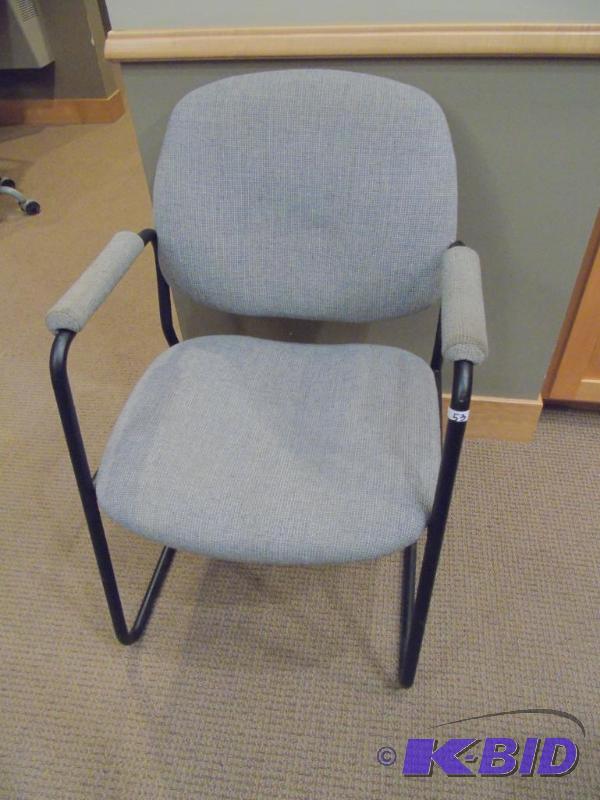 lot 53 image: Gray ReceptionClient Chair