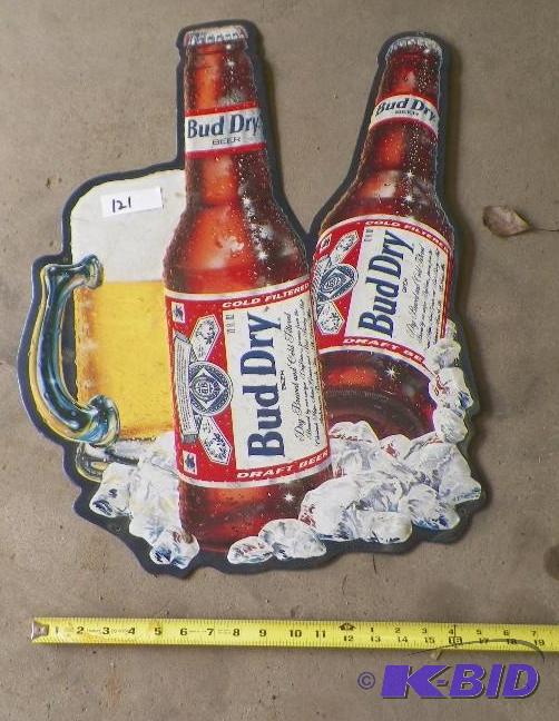 lot 121 image: Metal Sign Bud Dry