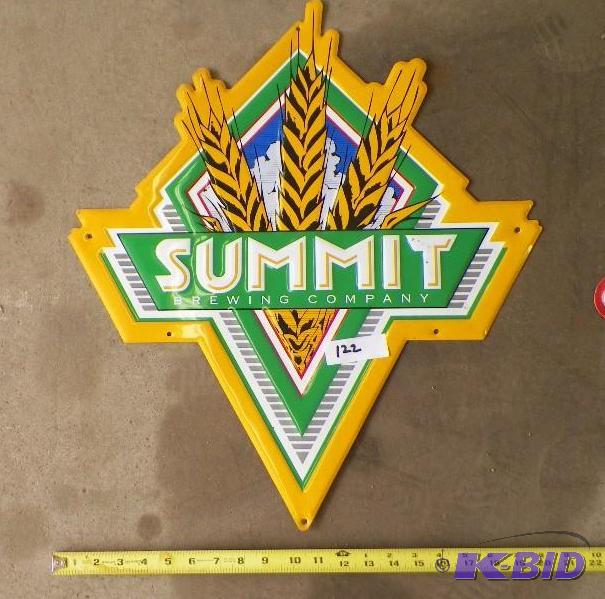 lot 122 image: Metal Sign Summit Brewing