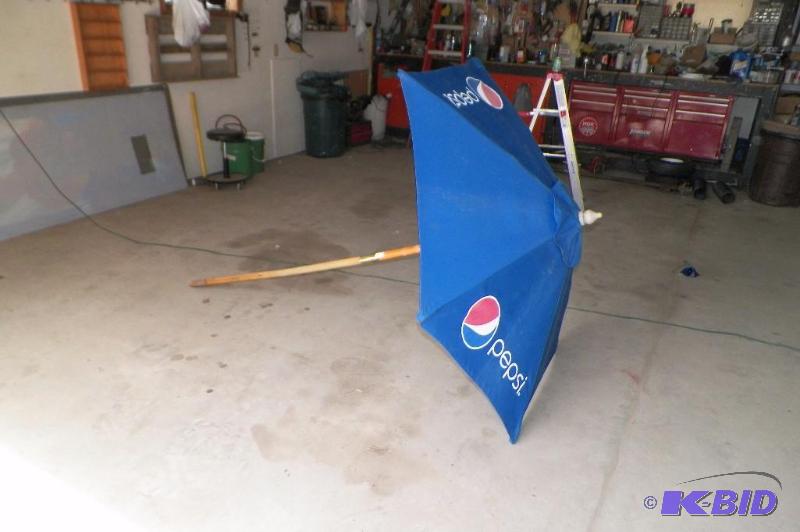 lot 135 image: Pepsi Deck Umbrella