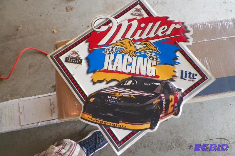 lot 165 image: Miller Lite Metal Sign
