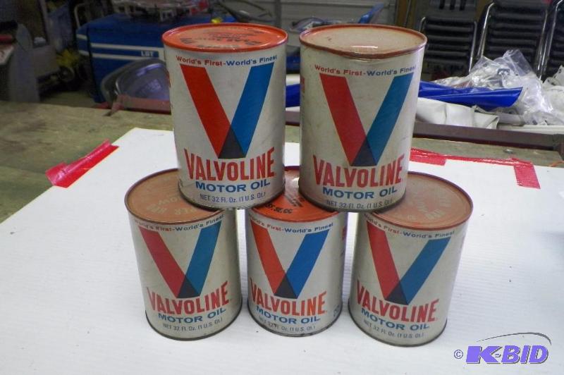 lot 55 image: 5 Valvoline Full Cans