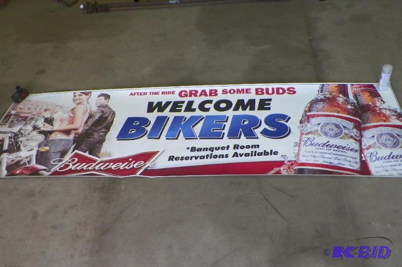 lot 89 image: Bikers Welcome Banner