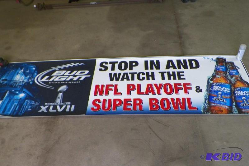 lot 90 image: Super Bowl banner