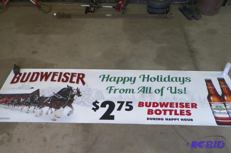 lot 97 image: Budweiser Banner