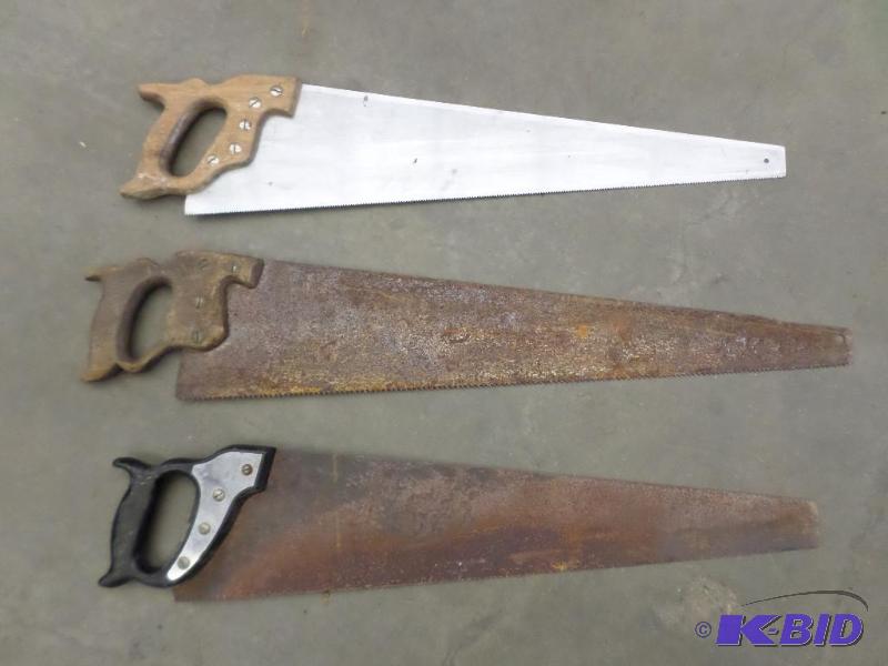lot 100 image: Lot Of (3) Wood Saws...