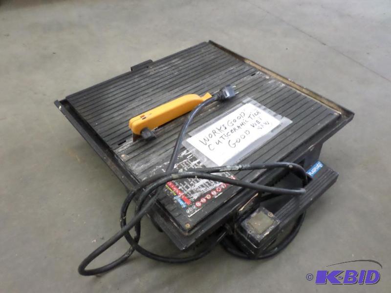 lot 101 image: Plasplug Wet Tile Saw...