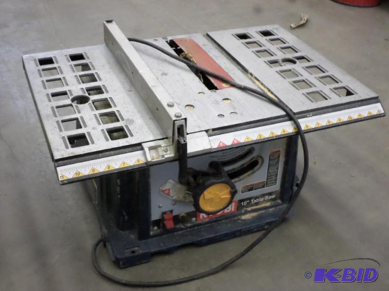 lot 102 image: Ryobi 10" Tablesaw...